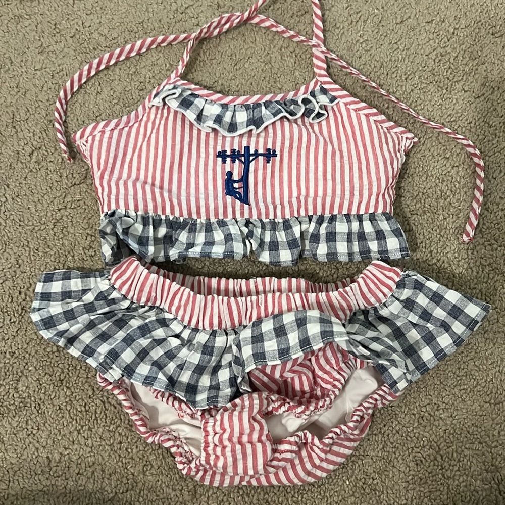 Lineman red, white & blue bikini